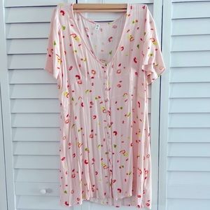 BP Nordstrom Woman’s Pink Floral Babydoll Dress